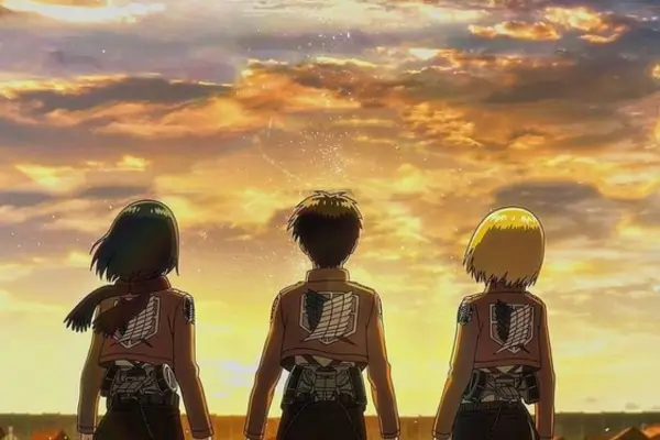 Imagem do anime "Attack on titan"